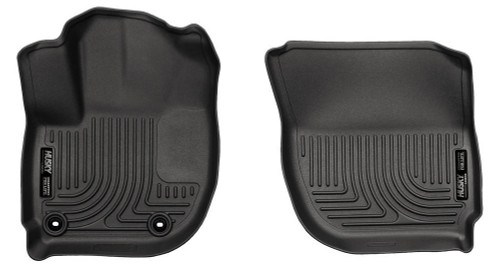 Floor Liner - WeatherBeater - Front - Plastic - Black / Textured - Honda Fit 2015-22 - Pair