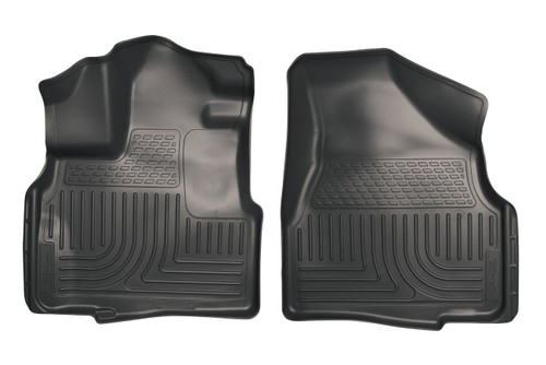 Floor Liner - WeatherBeater - Front - Plastic - Black / Textured - Honda Odyssey 2011-16 - Pair