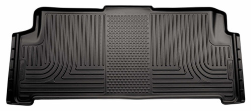 Floor Liner - WeatherBeater - 2nd Row - Plastic - Black / Textured - Chrysler / Dodge Compact Van 2008-15 - Each