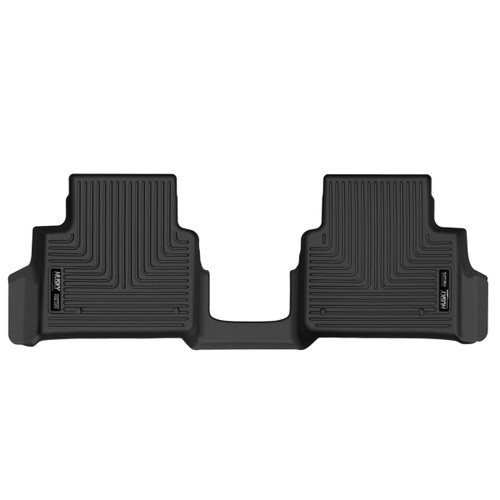 Floor Liner - X-ACT Contour - 2nd Row - Plastic - Black / Textured - Jeep Grand Cherokee L 2021-2024 - Each