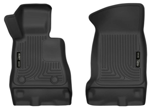 Floor Liner - X-ACT Contour - Front - Plastic - Black / Textured - Chevy Camaro 2016-18 - Pair