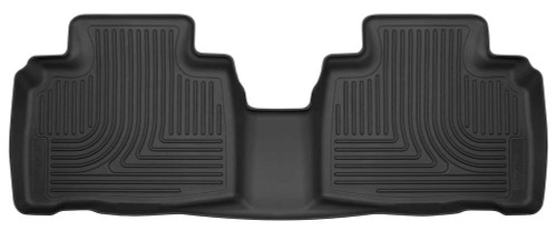 Floor Liner - X-ACT Contour - 2nd Row - Plastic - Black / Textured - Ford Midsize SUV 2015-24 - Each