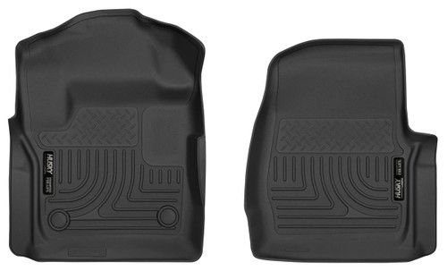 Floor Liner - X-ACT Contour - Front - Plastic - Black / Textured - Ford Fullsize Truck 2017-24 - Pair