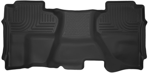Floor Liner - X-ACT Contour - 2nd Row - Plastic - Black / Textured - Extended Cab - GM Fullsize Truck 2014-15 - Each