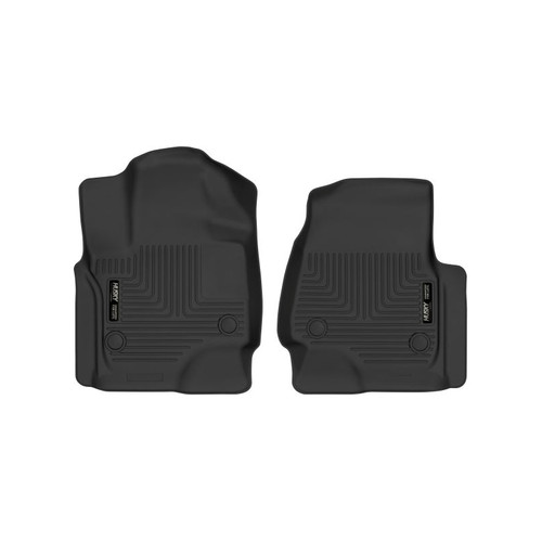 Floor Liner - X-ACT Contour - Front - Plastic - Black / Textured - Ford Fullsize SUV 2018-19 - Pair