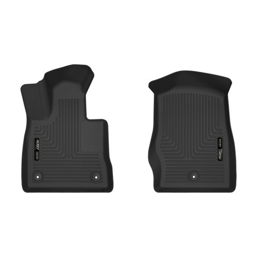 Floor Liner - X-ACT Contour - Front - Plastic - Black / Textured - Ford Midsize SUV 2020 - Pair