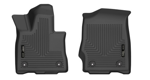 Floor Liner - X-ACT Contour - Front - Plastic - Black / Textured - Lincoln Aviator 2020-23 - Pair