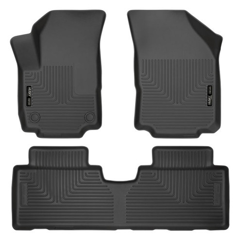 Floor Liner - WeatherBeater - Front / 2nd Row - Plastic - Black / Textured - GM Midsize Crossover 2018-24 - Kit