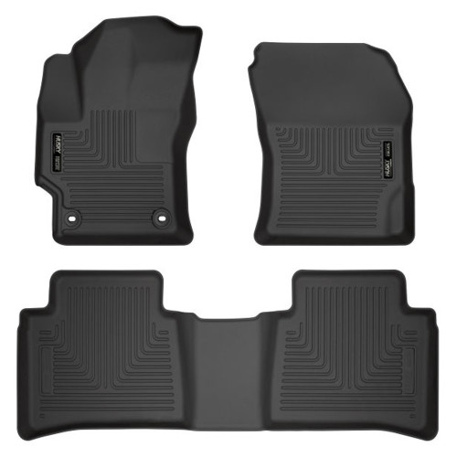 Floor Liner - WeatherBeater - Front / 2nd Row - Plastic - Black / Textured - Toyota MC Platform 2020-24 - Kit