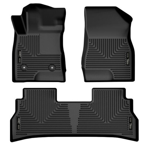 Floor Liner - WeatherBeater - Front / Rear - Plastic - Black / Textured - GM Compact SUV 2024 - Kit