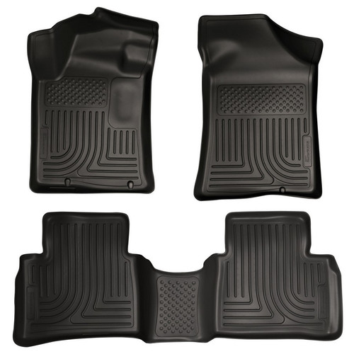 Floor Liner - WeatherBeater - Front / 2nd Row - Plastic - Black / Textured - Nissan Altima 2013-18 - Kit