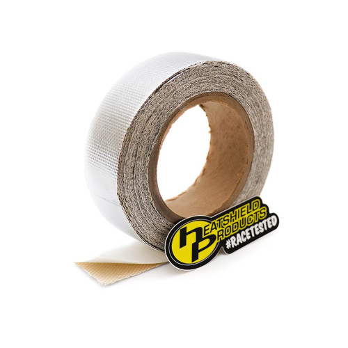 Heat Barrier Tape - Thermaflect - 1.5 in Wide - 20 ft Roll - Self Adhesive Backing - Aluminized Fiberglass Cloth - Silver - Each
