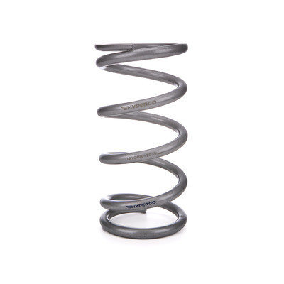 Coil Spring - Conventional - 5 in OD - 10.5 in Length - 350 lb/in Spring Rate - Front - Steel - Silver Powder Coat - Each