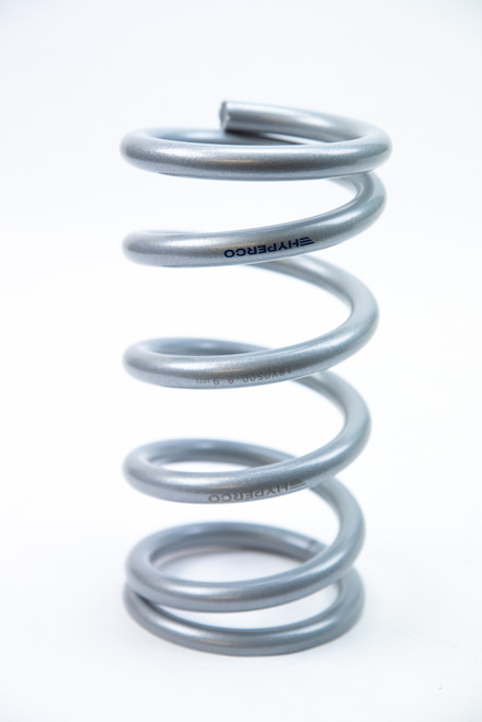 Coil Spring - Conventional - 5 in OD - 9.5 in Length - 550 lb/in Spring Rate - Front - Steel - Silver Powder Coat - Each Coil Spring - Conventional - 5 in OD - 9.5 in Length - 550 lb/in Spring Rate - Front - Steel - Silver Powder Coat - Each