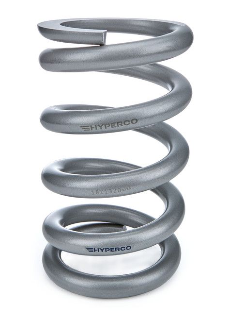 Coil Spring - Conventional - 5.5 in OD - 9.5 in Length - 1200 lb/in Spring Rate - Front - Steel - Silver Powder Coat - Each
