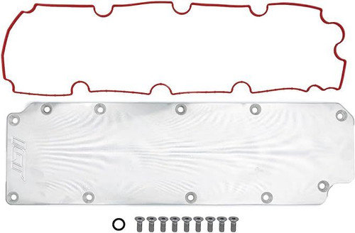 Valley Cover - 0.375 in Thick - O-Rings / Hardware - Aluminum - Polished - Direct Injection - GM GenV LT-Series - Each