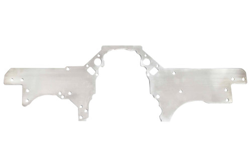 Motor Plate - Front - 12 x 36 x 0.25 in - Aluminum - Natural - GM LS-Series - GM F-Body 1993-2002 - Each
