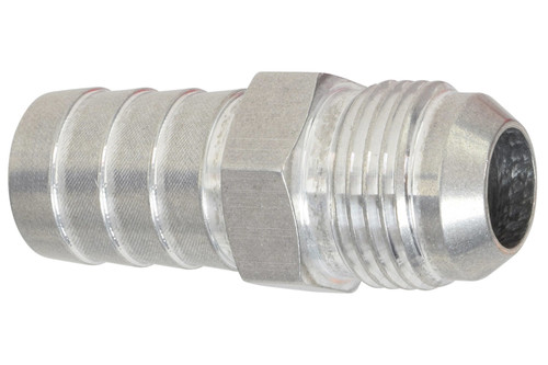 Fitting - Adapter - Straight - 10 AN Male to 3/4 in Hose Barb - Aluminum - Clear Anodized - Each