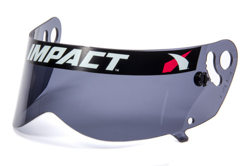 Helmet Shield - Anti-Fog - Dark Smoke - Impact Champ / Drag Champ / Nitro Helmets - Each