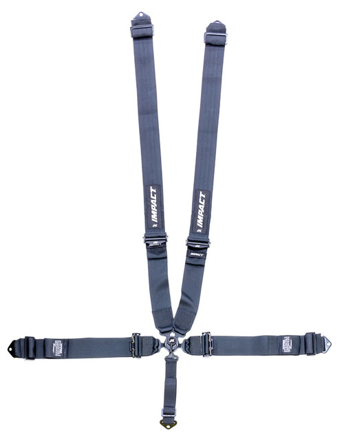 Harness - Racer Series - 5 Point - Racer Series - Camlock - SFI 16.1 - Pull Down Adjust - Bolt-In / Wrap Around - Individual Harness - Black - Kit