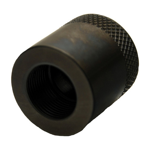 Caster / Camber Gauge Adapter - 5/16-18 in Gauge Bolt to 3/4-20 in Thread - Steel - Black Oxide - GM Spindle - Each Caster / Camber Gauge Adapter - 5/16-18 in Gauge Bolt to 3/4-20 in Thread - Steel - Black Oxide - GM Spindle - Each