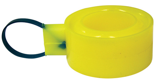 Spring Rubber - Extra Thick - Soft - 2.5 to 2.625 in Springs - 1.25 in Height - Polyurethane - Yellow - Each