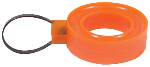 Spring Rubber - Medium - 2.5 to 2.625 in Springs - 1.25 in Height - Polyurethane - Orange - Each