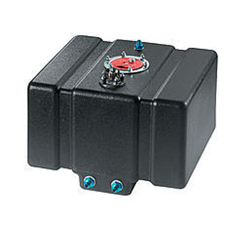 Fuel Cell - Pro Street - 12 gal - 17.5 in Wide x 16 in Deep x 10 in Tall - Two 8 AN Outlets - 6 AN Vent - Foam / Sending Unit - Plastic - Black - Each