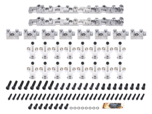 Rocker Arm - Pro Series - Shaft Mount - 1.8 / 1.8 Ratio - Full Roller - Aluminum - Natural - AFR Magnum / Brodix SR20 / BRX Heads - Big Block Chevy - Set of 16