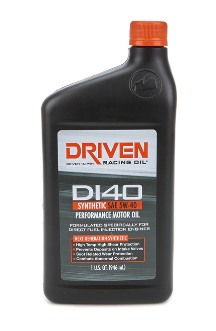 Motor Oil - DI40 - 5W40 - Synthetic - 1 qt Bottle - Each