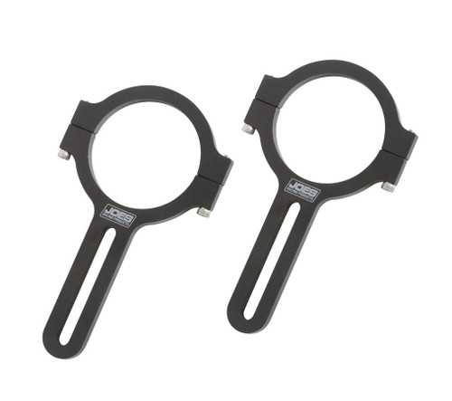 Mirror Bracket - Clamp-On - 3.5 in Long - Aluminum - Black Anodized - 1.75 in OD Tube - Pair Mirror Bracket - Clamp-On - 3.5 in Long - Aluminum - Black Anodized - 1.75 in OD Tube - Pair
