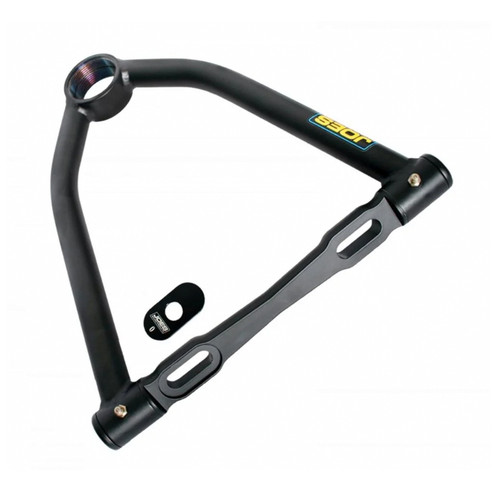 Control Arm - Tubular - Slotted Bearing Style - Upper - 11.5 in Long - 10 Degree - Screw-In Ball Joint - Steel - Black Powder Coat - Each
