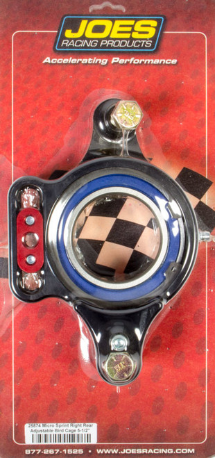 Birdcage - Passenger Side - 1.968 in ID - Double Bearing - Hardware Included - Aluminum - Black Anodized - 1-3/4 in Micro Sprint Axles - Each