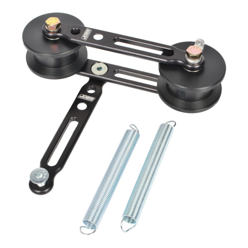Chain Guide - Double Roller - Bolt-On - Hardware Included - Micro Sprint Nylon Chain Guide Tensioning System - Nylon / Aluminum - Black Anodized - Micro / Mini - Kit