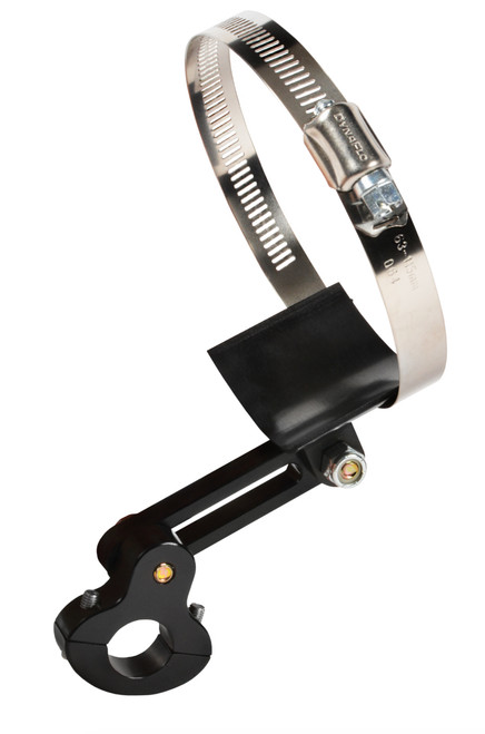 Muffler Clamp - Worm Gear - 4 in Mufflers - 0.875 in Tube Mount Bracket Included - Stainless - Natural - Each