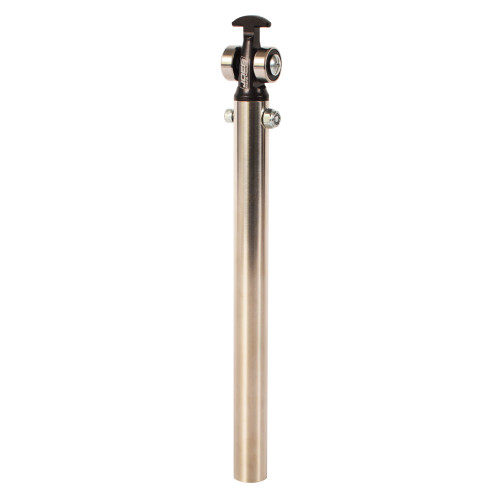 Wing Post - Top - Straight - 10 in Long - 0.75 in OD - Roller Tip - Stainless - Natural - Micro / Mini - Each