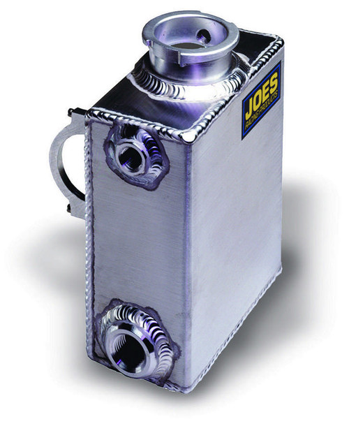 Recovery Tank - Coolant - 5.25 x 2.75 x 6.25 in Tall - 1/8 in NPT Inlet - 1/2 in NPT Outlet - 1-1/2 in Tube Mount - Aluminum - Natural - Each
