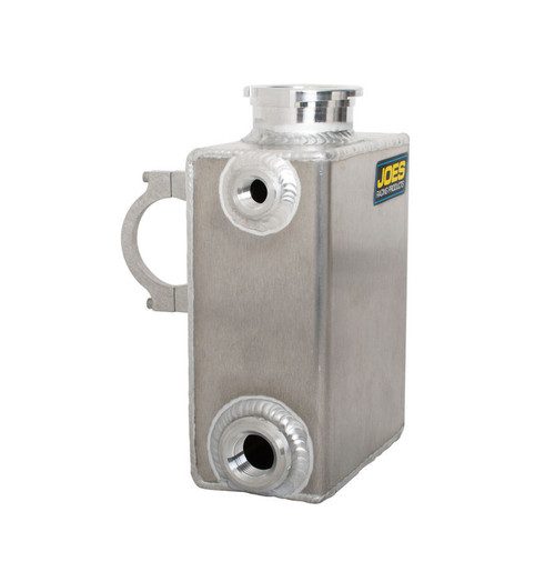 Recovery Tank - Coolant - 5.25 x 2.75 x 6.25 in Tall - 1/8 in NPT Inlet - 1/2 in NPT Outlet - 1-3/4 in Tube Mount - Aluminum - Natural - Each