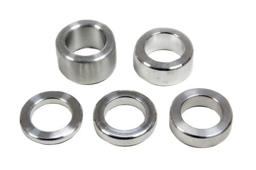 Crank Mandrel Spacer - 0.25 to 1 in Thick - 1.125 in Mandrel - Aluminum - Natural - Kit