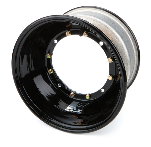 Wheel - 10 x 6 in - 3.000 in Backspace - 4 x 6.75 in Bolt Pattern - Aluminum - Black Powder Coat - Each