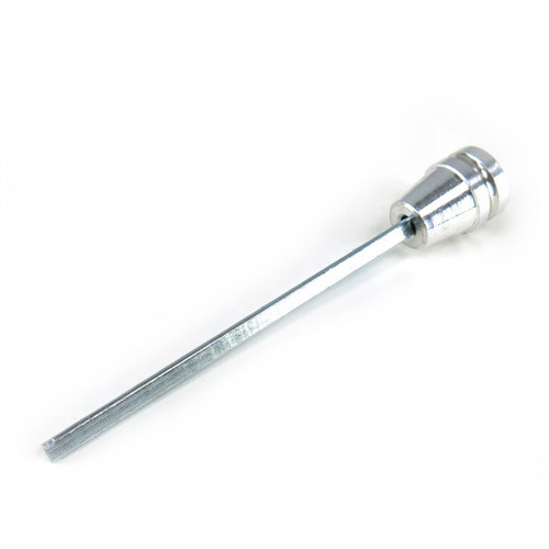 Dash Knob - Headlight - Set Screw - 0.74 in Diameter - 3.9 in Long - Aluminum - Polished - Kit