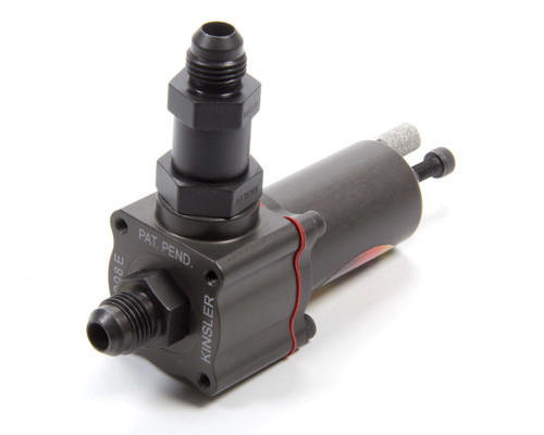 Fuel Bypass Valve - High-Speed - Adjustable - 85 to 170 psi - 6 AN Inlet - 6 AN Outlet - Aluminum - Gray Anodized - Universal - Each