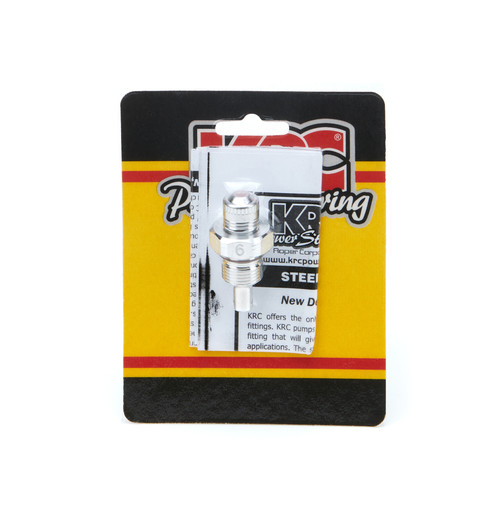 Flow Control Valve - Power Steering - 6 AN Male to 18 mm - ID Mark 6 - Aluminum - Natural - Kit