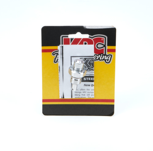 Flow Control Valve - Power Steering - 6 AN Male to 18 mm - ID Mark Blank - Aluminum - Natural - Kit