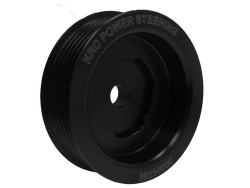Crankshaft Pulley - R-Lok - Serpentine - 6-Rib - 3 in Diameter - Aluminum - Black Anodized - KRC R-Lok Pulley Drive System - Each Crankshaft Pulley - R-Lok - Serpentine - 6-Rib - 3 in Diameter - Aluminum - Black Anodized - KRC R-Lok Pulley Drive System - Each