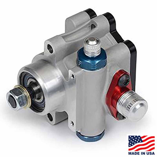 Power Steering Pump - Pro Series III - 17 Spline - PTO Fuel Pump Output - Aluminum - Natural - Each