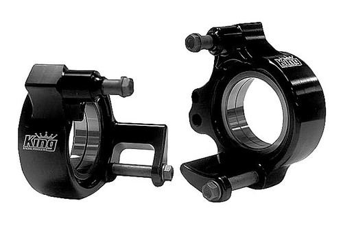 Birdcage - Driver / Passenger Side - 2.750 in ID Bearing - Double Bearing - Aluminum - Black Powder Coat - Sprint Car - Pair