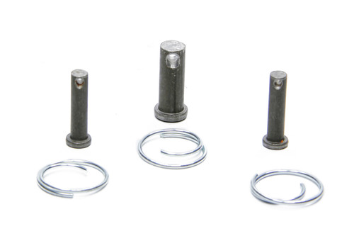 Top Wing Pin - Quick Pin - Wing Tree - 0.25 in OD - Clips - Titanium - Natural - Sprint Car - Kit