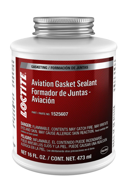 Sealant - Aviation Gasket Sealant - Silicone - 16 oz Brush Top Bottle - Each