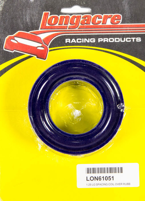 Spring Rubber - Hard - 2.5 to 2.625 in Springs - 1.25 in Height - Polyurethane - Blue - Each